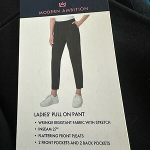 Black Ladies' Pull-On Pant